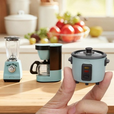 Miniature Dollhouse Kitchen Appliance Coffee Maker Juicer Rice Cooker Girl Gifts