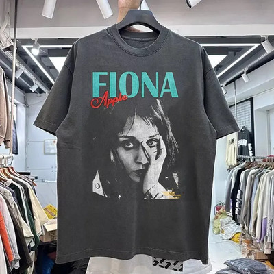 Fiona Apple Charcoal short sleeve T shirt 90s Men WOmen tee Unisex DO255