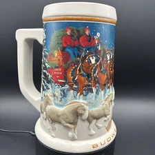 Budweiser Holiday 2005 Clydesdale Christmas Collection Beer Stein
