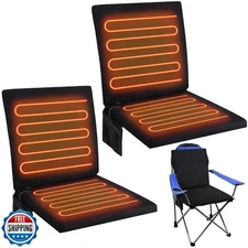 Thyle 2 Pcs Portable Heated Seat Cushion for Bleachers Foldable Heating Cushi