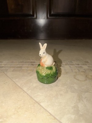Easter Rabbit On Bush Decoration (N)