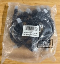 Cat6 Ethernet Cable 1.5 FT 12 Pack Black RJ45 Patch Cord Snagless NEW SEALED