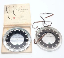 QSM Tape Repeater Reel (2) Model JD-2 6" INDUSTRIAL ELECTRONICS, INC.