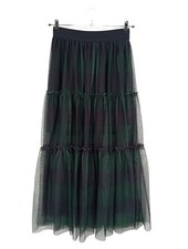 VICOLO Jupe en tulle Dames Jupe noir-vert style décontracté