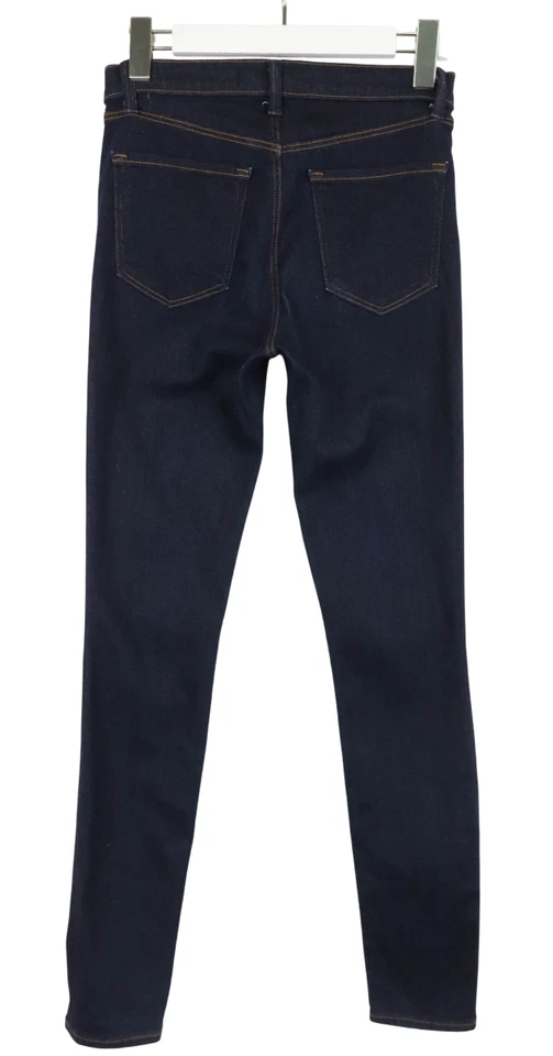 J Brand Maria High Rise Vaqueros de Mujer W25 Azul Oscuro Ajustado Cremallera - Imagen 2 de 4