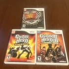 New ListingLot Of 3 Nintendo Wii Guitar Hero Games: World Tour Warriors Of Rock III Legends