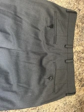 Ryan Seacrest Birdseye Black/Gray Wool Blend Pants, 30x30 