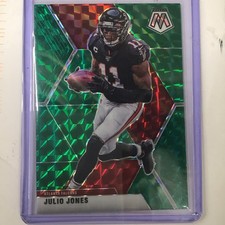 2020 Mosaic Football Julio Jones Green Red Mosaic Prizm #15 Falcons