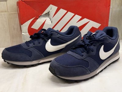 Nike MD Runner 2 Mens 9.5 Midnight Navy White Wolf Grey 749794-410 Running Shoes