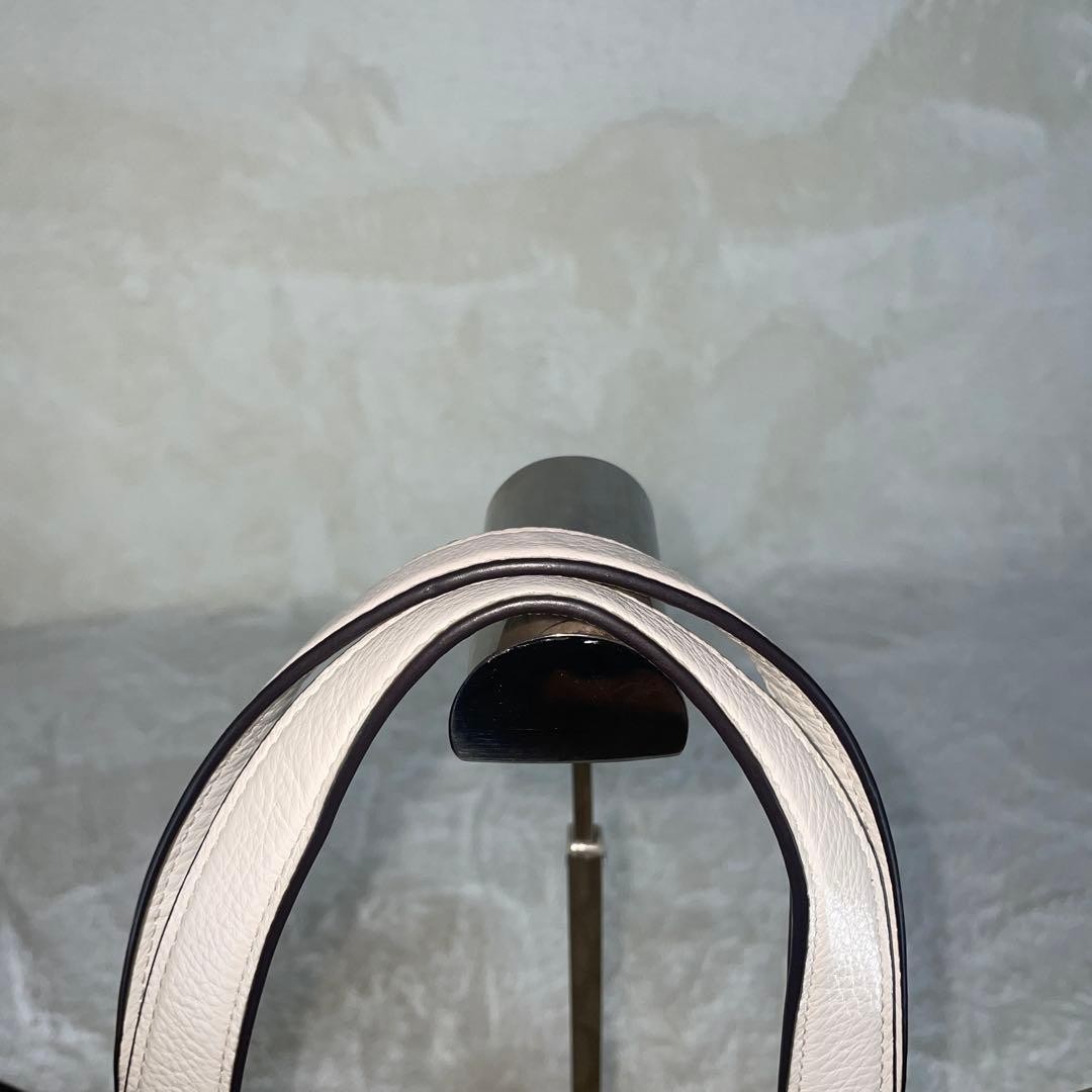 COACH Dempsey 40 Shoulder Bag 2way Leather Tote Bag Beige White  Authentic thumbnail 24