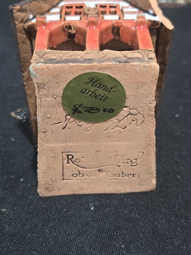 Rothenburg Ob Der Tauber Ton Miniatur Dorf 9 Stück (LESEN) - Bild 12 von 24