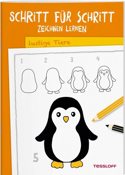 Tessloff Verlag | Schritt FüR Schritt Zeichnen Lernen. Lustige Tiere | Buch-image