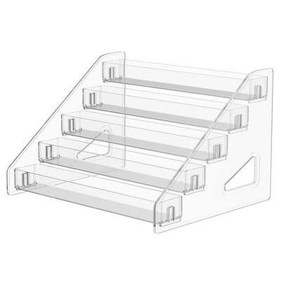 Eleganter transparenter 4-lagiger Aufsteller für Kosmetik und Sammlerstücke