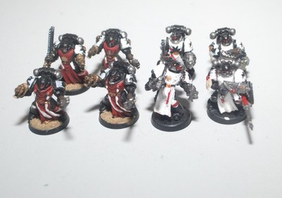 Warhammer 40k - Space Marines - 8 x Marine Black Templar Crusader Squad #C