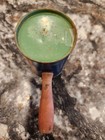 TC Noise Maker Tin Litho Barrel Shape New Years Eve Clowns Wood Handle VTG USA — photo 2
