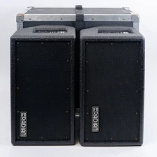 Radian RPX-108P Coaxial Stage Monitors / PA Speakers with Case