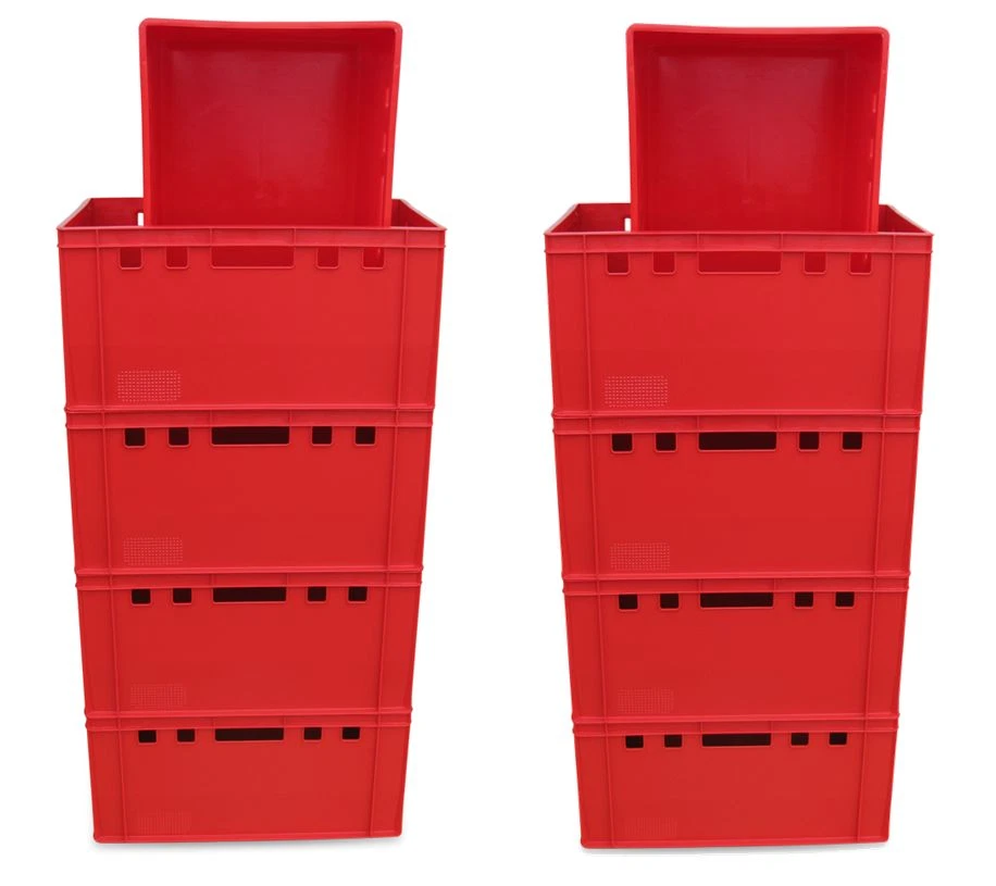 10 x Eurofleischkiste E3 stapelbar Lagerkiste Metzgerkiste Kiste Box Behälter