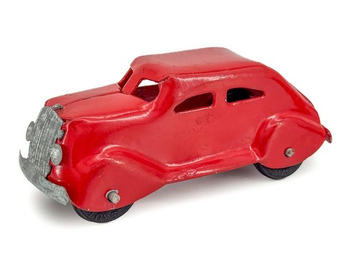 3.8" Prewar Marx Chrysler Airflow Delivery Van Pressed Steel Lionel Wyandotte - Picture 2 of 15