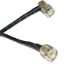 RFC195 Silver TNC Male Angle to TNC MALE Coax RF Cable USA Lot