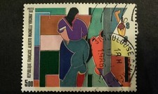 TIMBRE ALBERTO MAGNELLI VIRGINIA 1986 FRANCE