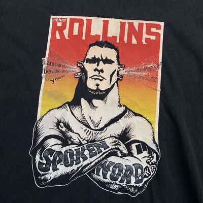 Henry Rollins Shirt 1998 Think Tank Vintage Tee Black Flag Band