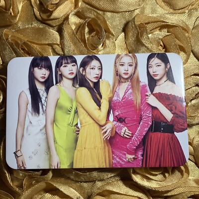 LE SSERAFIM PINK Edition Celeb Kpop Girl Photo Card Group Bright Dresses
