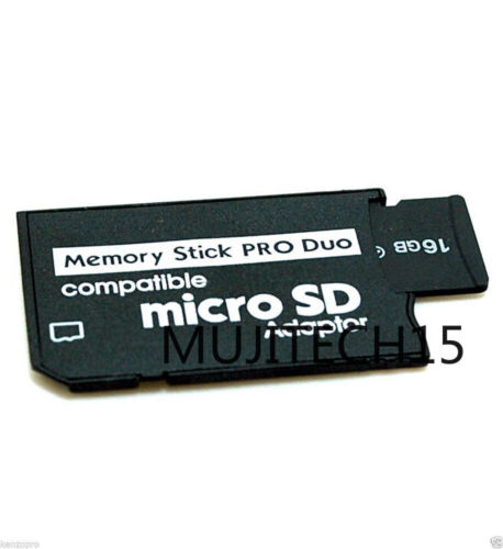 25* Memory Stick Pro Duo Adapter Micro SD SDHC TF Card Reader Converter Camera
