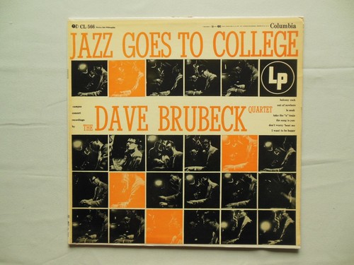 JAZZ GOES TO COLLEGE- Dave Brubeck Quartet CL 566 - 6 Eye Mono Press- Desmond NM - Picture 7 of 12