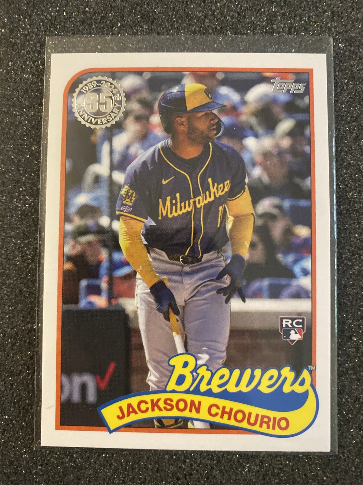 2024 Topps Update Jackson Chourio 1989 35th Anniversary Rookie Brewers