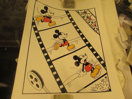 Mickey Mouse Silkscreen, unnumbered ltd to 999 liscenced Disney by Sowa & Reise - 第 1/7 張圖片