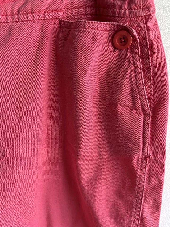 Vintage Pendleton Capri Pants Coral Pink Pockets Stretch Cotton Spandex Sz 12 - Image 3 of 4