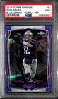 2014 Topps Chrome Purple Refractor 62 Tom Brady Blue Jersey PSA 9 MINT