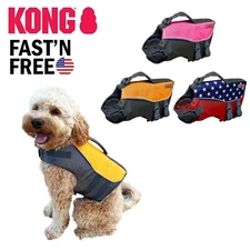 Kong Dog Life Jacket Preserver Flotation Vest Adjustable Heavy Duty Safety Float