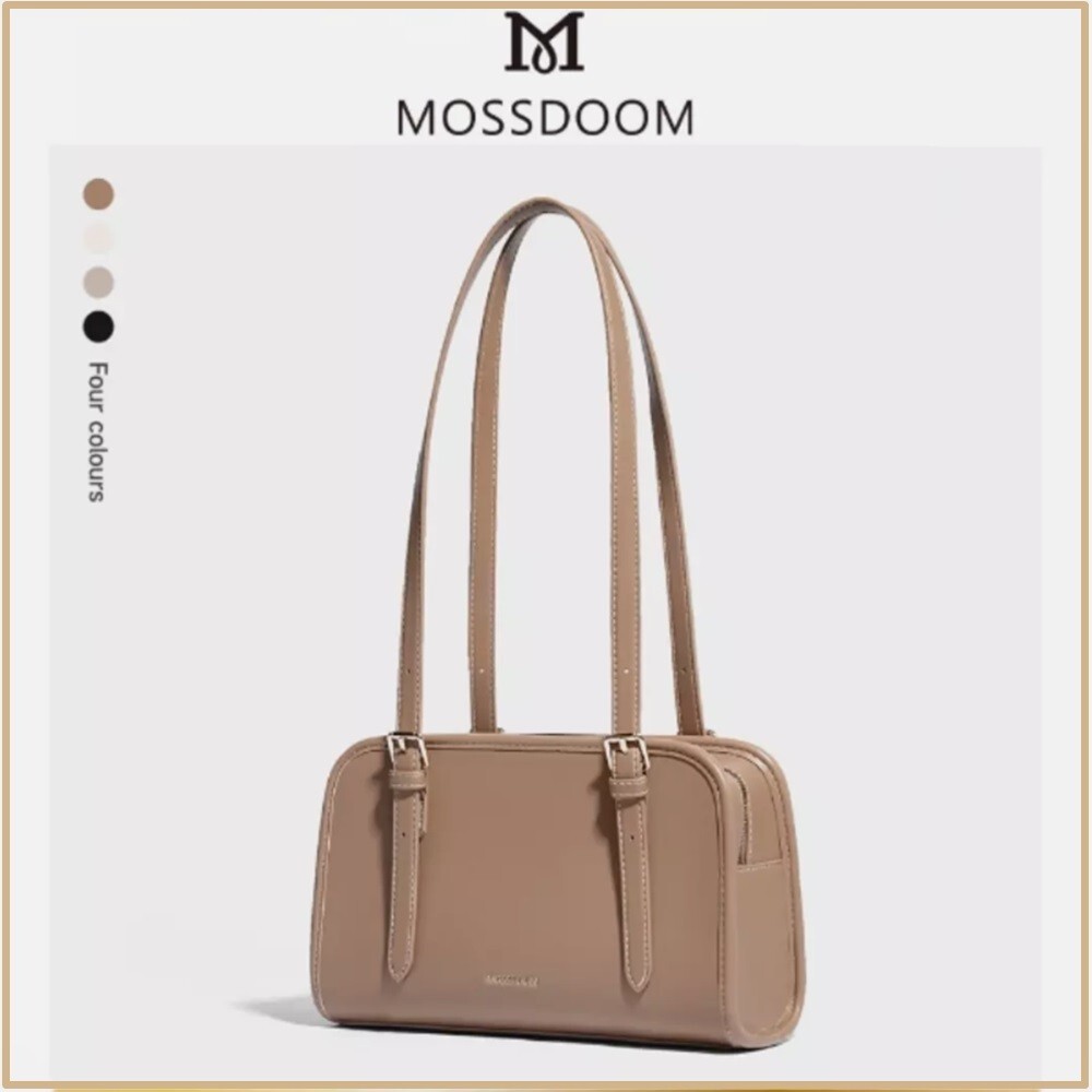 MOSSDOOM Bag Brown Rectangle Shoulder High Capacity For Women
