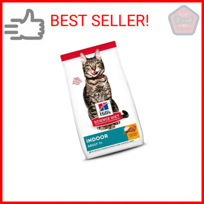 Hill's Science Diet Dry Cat Food Adult 7+ for Senior Cats Indoor Chicken 3.5 LB