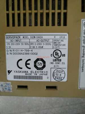 1PC Yaskawa SGDM-04ADA Servo Drive Used
