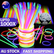 1000x Mixed Color Glow Sticks Bracelets Light Party Glowsticks Glow In The Dark