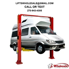 New AMGO OHX-10 10,000 lb 2-Post Overhead Lift - Direct Drive Super-Asymmetric