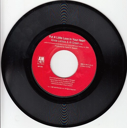 Annie Lennox & Al Green – Put A Little Love In Your Heart /  Spheres Of.. 7" 45 - Image 2 of 4