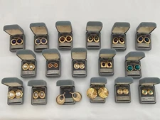 Concepts Pierced Earrings Sensitive Ears 24K Gold Plated Emerald, Ruby, Pearl