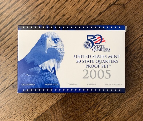 Juego de prueba de 50 cuartos estatales 2005 Estados Unidos como nuevo con certificado de autenticidad - Imagen 1 de 3