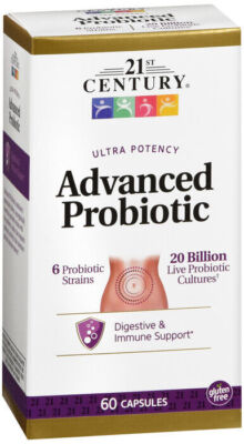 21st Century Ultra Potency Advanced Probiotic Capsules 60 Count