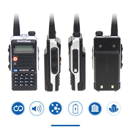 Baofeng BF-UVB2 PLUS (UV-5R Upgrade) UHF VHF Dual Band 2-drożne radio Walkie Talkie - Zdjęcie 7 z 12