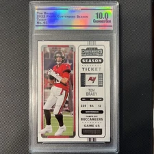 2022 Panini Contenders - Season Ticket #93 Tom Brady Pro Grade-10