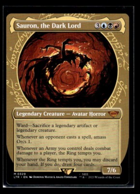 2023 Magic MTG Sauron, the Dark Lord M 0329 Lord of the Rings Spotlight LTR