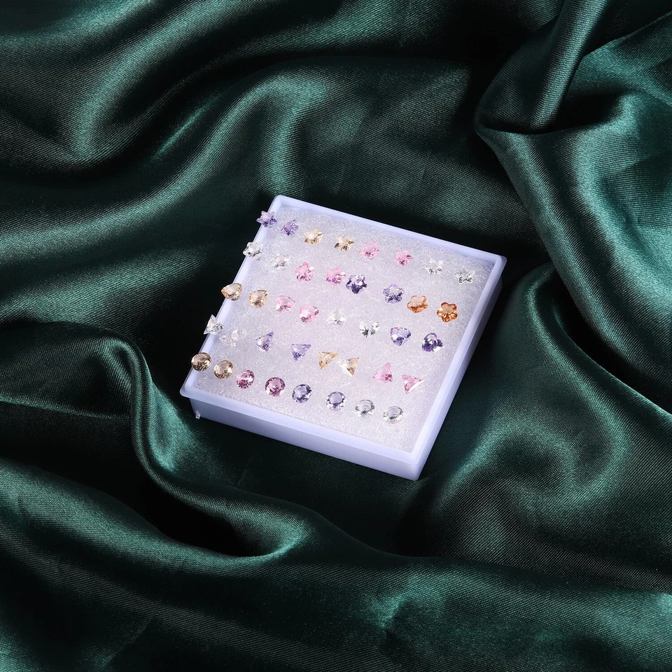 Juego de 20 pares de pendientes de resina circonita cúbica cartílago pendiente hélice caracola piercing joyería Foto 4 de 4