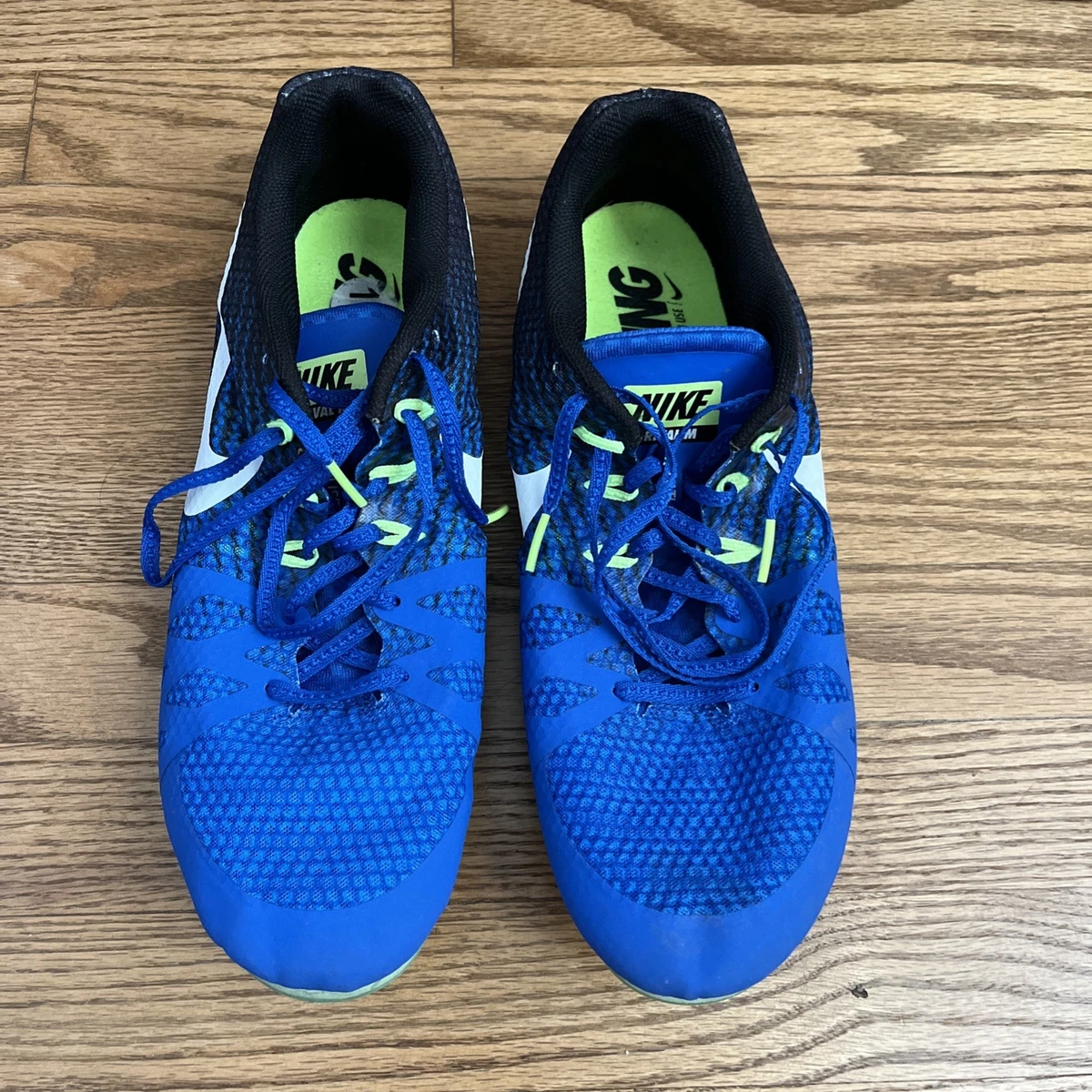 Nike Rival M8 Multi Use Racing Track Cleats with Spikes Blue Orange Mens Size 13 Nike Zoom Rival M 8 Track Spikes Cobalt for Sale  main image 4
