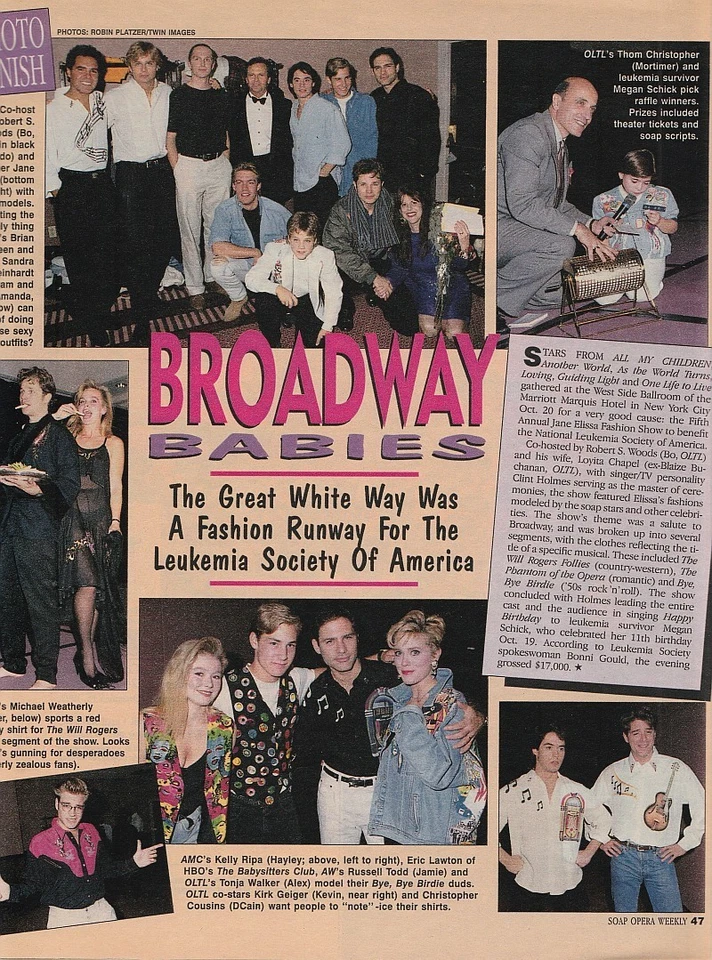 Soap Opera Weekly Nov 17, 1992 BRAD MAULE-JACKLYN ZEMAN-SHARON WYATT-ROY THINNES - Image 3 of 4