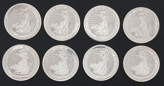 8 x 2026 Britannia 1 Oz 999 Fine Silver Bullion | CGT Exempt | Mint Condition