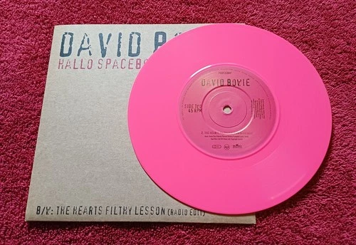 David Bowie Hallo Spaceboy  7" Pink Vinyl UK 1996 RCA / BMG Remix Single